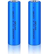 Amazon.com: QOJH 18650 Rechargeable Battery, 2Pack 3.7v Lithium